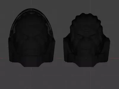 SPACE RACER 3D HEADSCULPT INVINCIBLE 1 12 TS CUSTOMS 3D print model