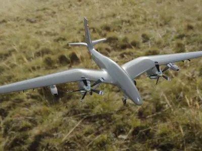 Bayraktar Akinci Tiha Ucav 3D model