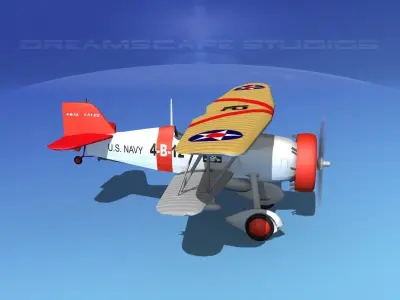 Curtiss F-11-C2 Goshawk V01 3D model