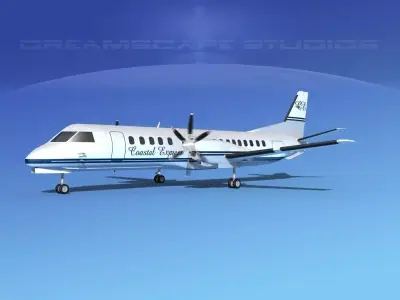 SAAB 2000 Coastal Express 3D model