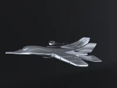 Aircraft fighter Plane 3D print or CNC model 3D print model
