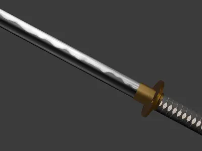 Katana - Game Ready Free low-poly 3D model