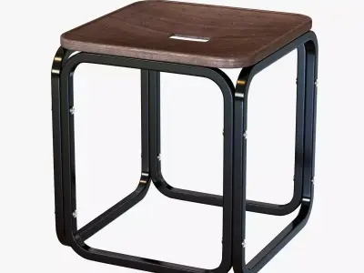 otto wagner stool 3D model