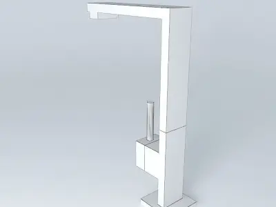 Faucet stainless steel kitchen Free 3D model