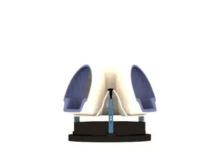 Hyundai VR seat game Low-poly 3D model