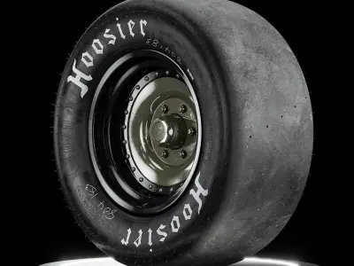 Hoosier Asphalt Short Track 1070 v2 3D model