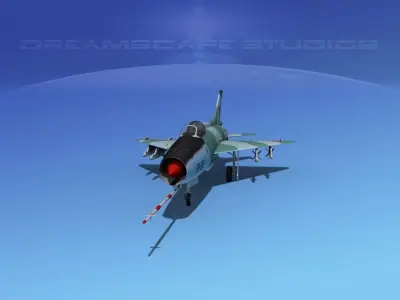 MIG-21 Fishbed V04 3D model