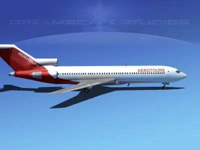 Boeing 727-200 AeroTours 3D model