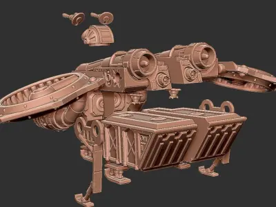 Thunderbird Heavy Assault Transport 3D print model