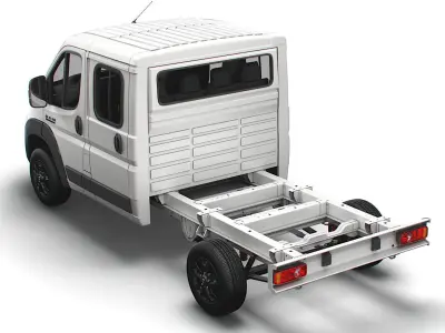 RAM Promaster Chassis Truck Crew Cab 3450 WB 2023 3D model
