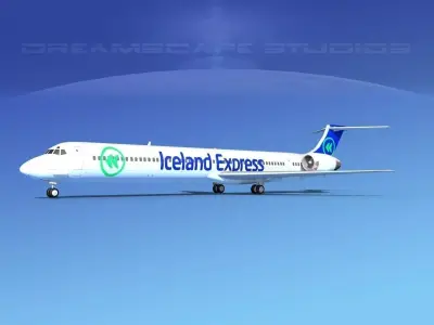 McDonnell Douglas MD-90 Iceland Express 3D model