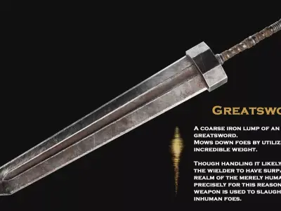 GREATSWORD from Elden Ring Fan Model  Low-poly 3D model
