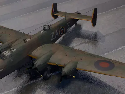 Handley Page Halifax Mk-2 3D model