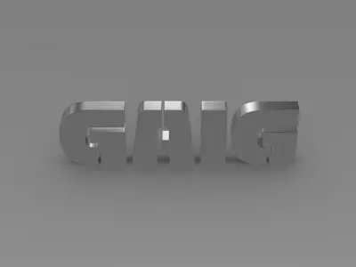 GAIG logo 3D model
