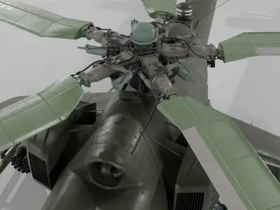 Mil Mi-24P Hind Free 3D model