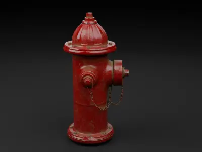 Fire Hydrant Free low-poly 3D model
