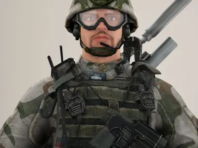 Soldier Lite V1 NR 3D model