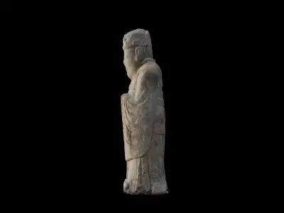 Korean Traditional literary figure 3D model