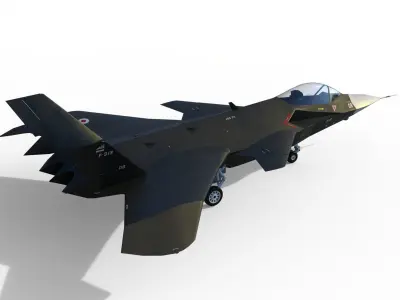 Qaher F-313 iranian stealth fighter 3D model