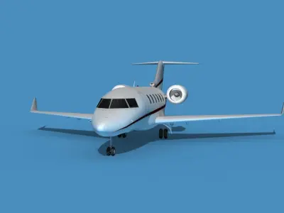 Bombardier CL604 Challenger V12 3D model