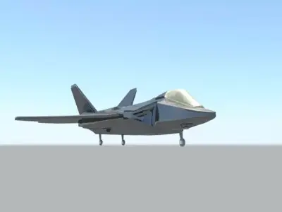 f-22 airplane 3D model