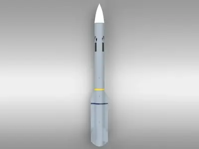 New generation long-range radar missile SHADOW Free low-poly 3D model