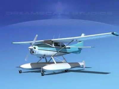 Cessna 182 Skylane Seaplane V11 3D model