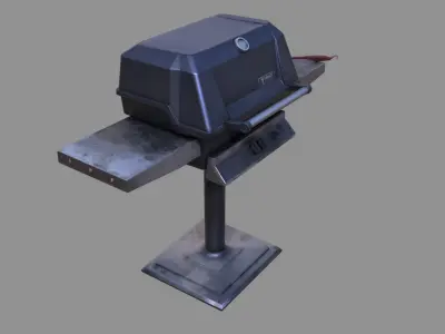 3D scan Outdoor Griddle Low-poly 3D model