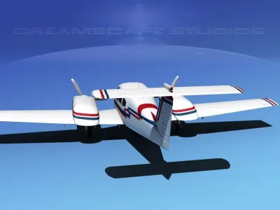 Piper PA-44-180 Seminole V17 3D model