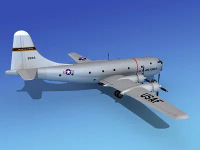 Boeing C-97 Stratofreighter V01 3D model