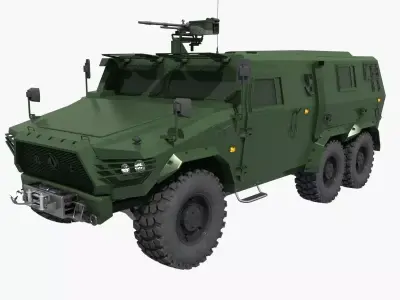 Chinese military vehicle 1 3D model