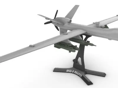 MQ-9 Reaper 3D print model