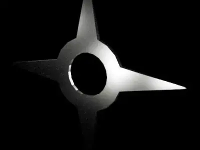 Shuriken Low-poly 3D model