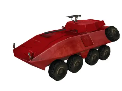 Fun Military APC combat vehicles Low-poly 3D model