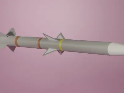 AIM-120 AMRAAM Missile 3D model