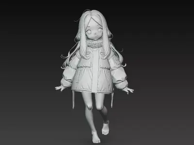 Pragmata game character STL 3D print model