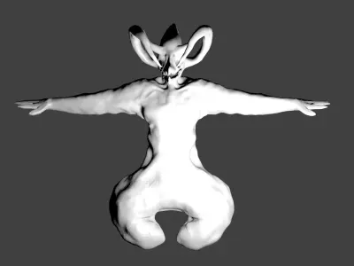 Bird Skull Character 3D model