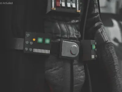 Darth Vader Belt with Electronic Modules 3D model