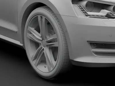 Volkswagen Passat NMS 2016 wheel 3D model