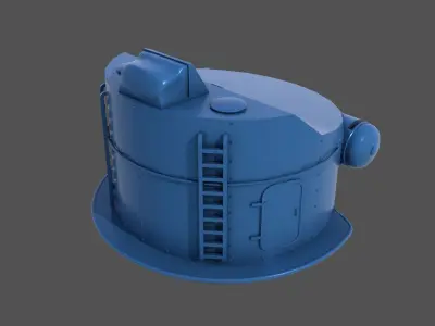 Littorio Class 350cm range finder - Commercial lic - 1-200 scale 3D print model