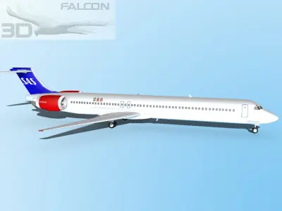 Falcon3D MD-80 SAS 3D model