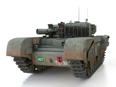 Churchill MK IV AVRE - T32369 3D model