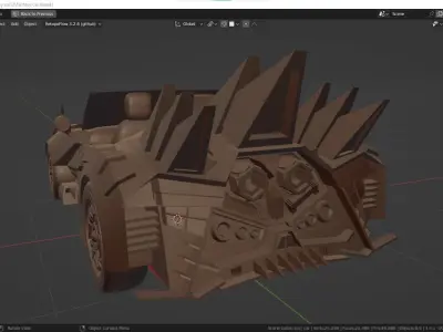 fantasy car Free low-poly 3D model