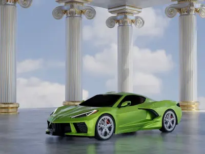 Ancient temple 3D model 3D model