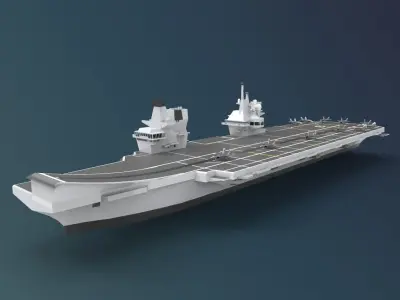 HMS Queen Elizabeth R08 3D model
