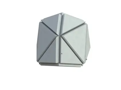 Sci Fi Object No 3484 Low Poly Low-poly 3D model