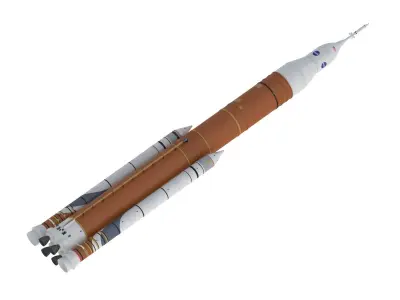 SLS Block 1B Crew Rocket 3D model