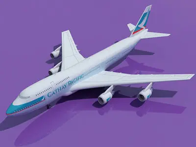 Cathay Pacific Boeing 3D model