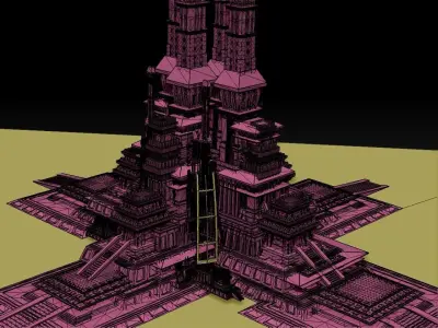 Philistine Empire City Cliffs 2  3D model