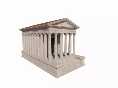 Historical temple-place of worship 3D model